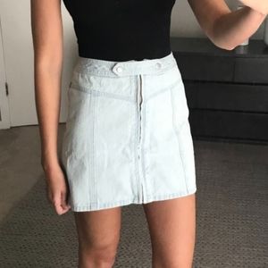 Abercrombie & Fitch denim full zip skirt size 4